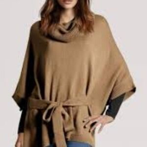 H&M Beige Cape with Belted Waist